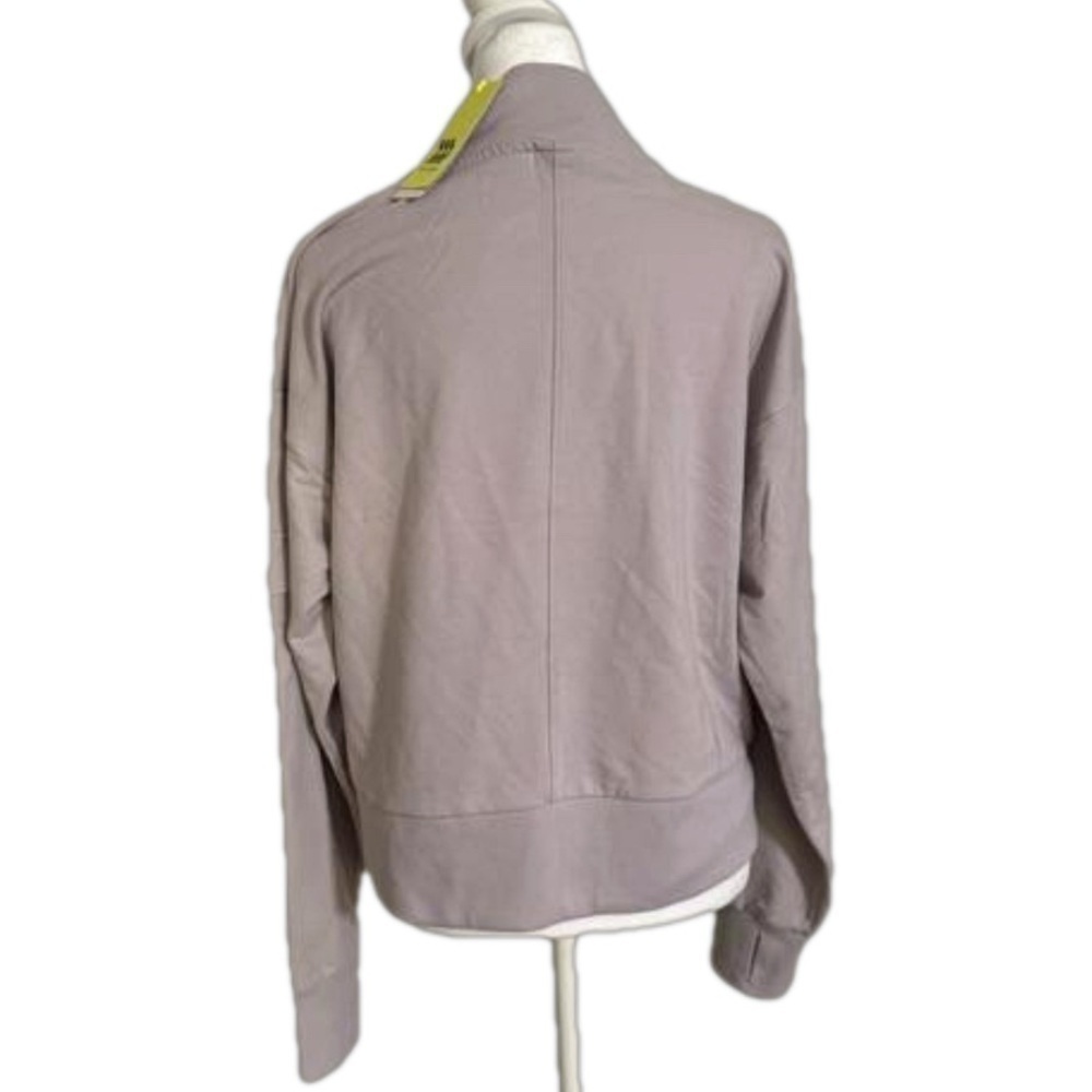 All In Motion French Terry Sweatshirt Lilac Purple Thumb Hole Women Size M - Picture 7 of 16